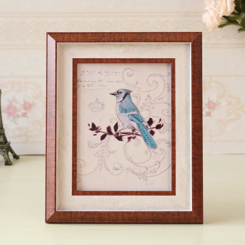 Роскошные коричневые фоторамки в американском стиле качественная деревянная