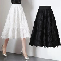 chiffon skirt long 2020 loose large size high waist a line skirt woman skirts mujer faldas saias mulher