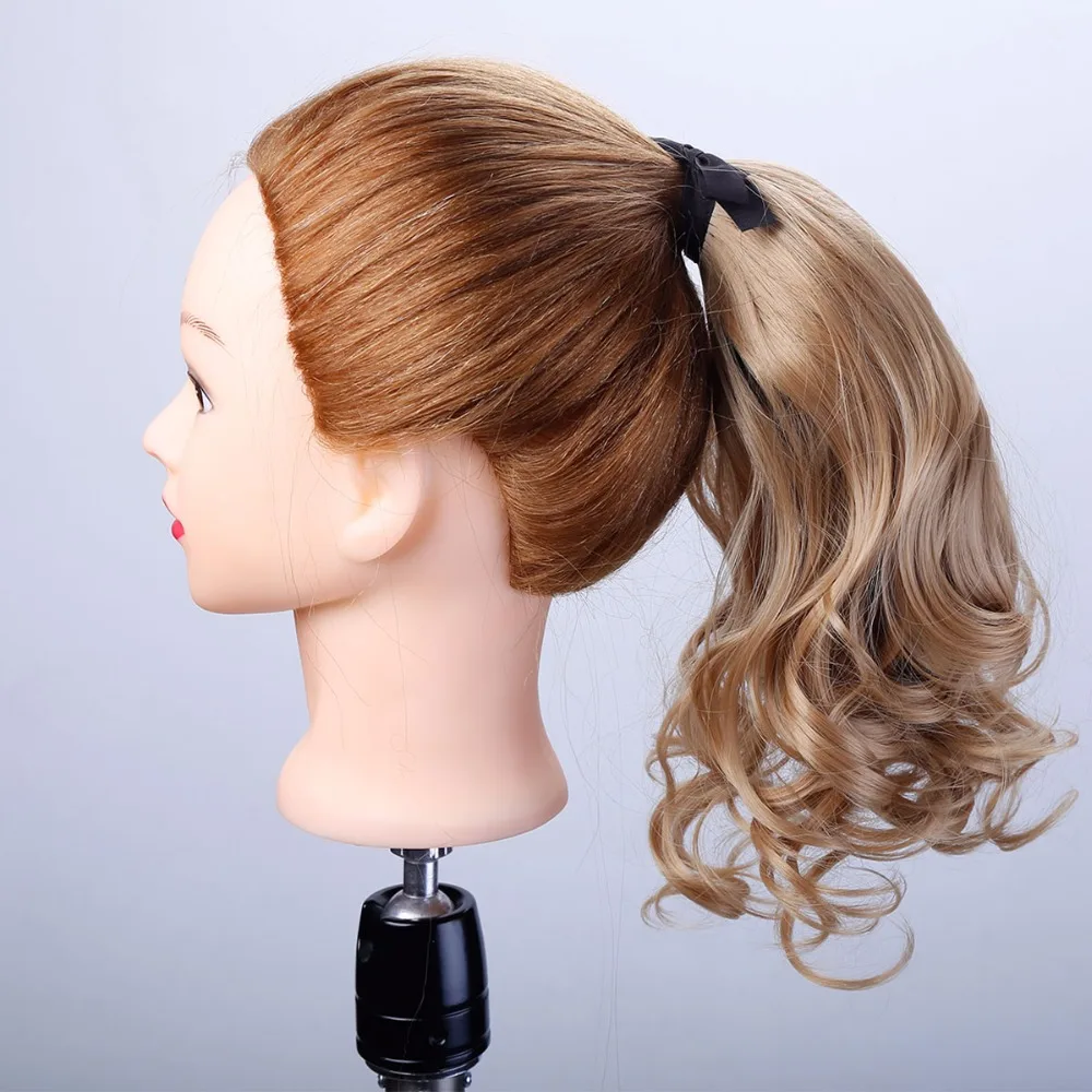 LUPU короткие волнистые волосы на шнурке для конского хвоста синтетические