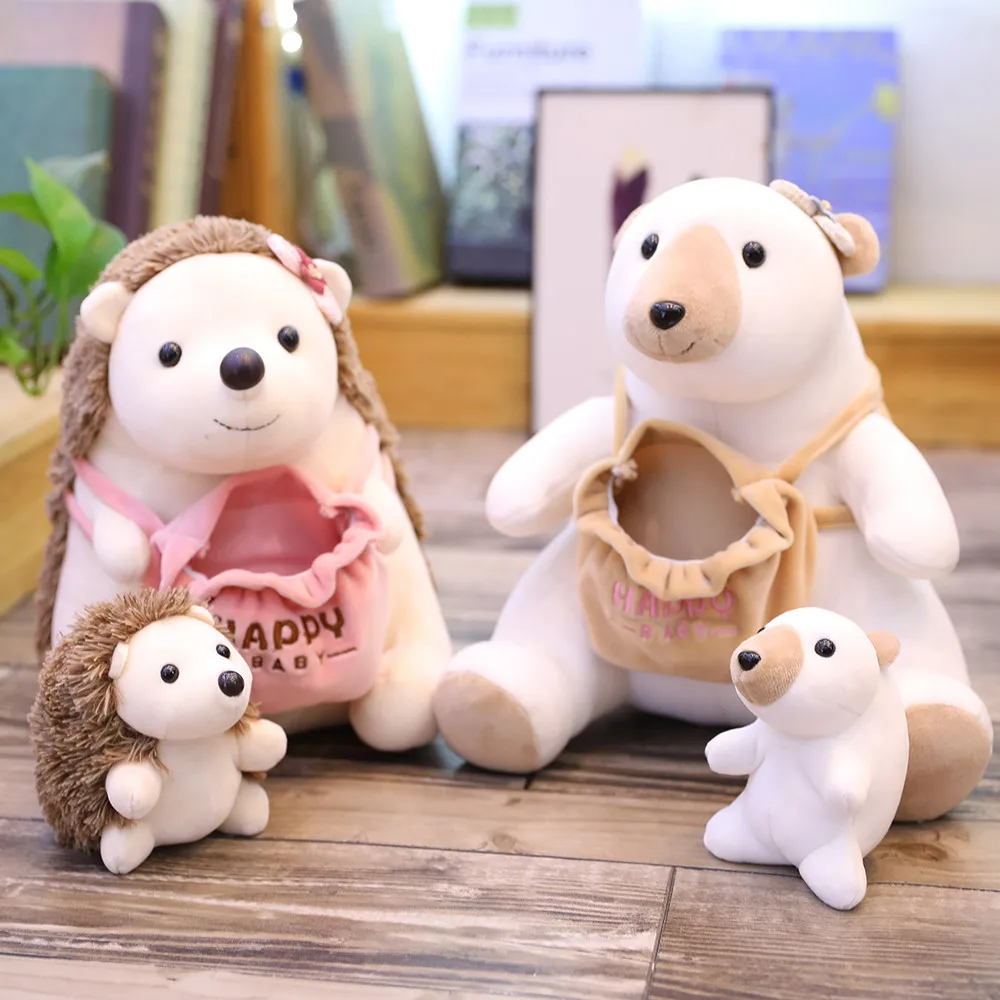 Милая панда мать ребенок кукла плюшевая игрушка чучело кенгуру плюшевые куклы
