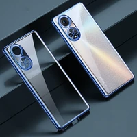 plating frame phone case all inclusive lens protective cover crystal transparent soft tpu shell fit for huawei honor 50 pro 50se