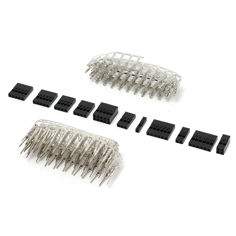 

420pcs A Set Dupont Wire Jumper Pin Header Connector Housing Kit Male Crimp Pins+Female Pin Connector Terminal Pitch With Box