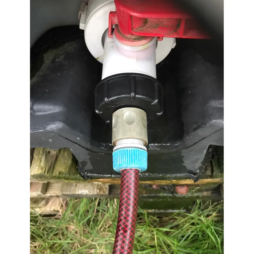 1PC IBC Hose Adapter Reducer Connector Water Tank Fitting 2'' Standard Coarse Thread Durable Garden Pipe Tap Storage | Дом и сад