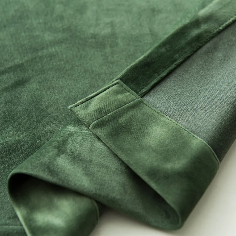 Скандинавская простая однотонная оконная занавеска s роскошная бархатная