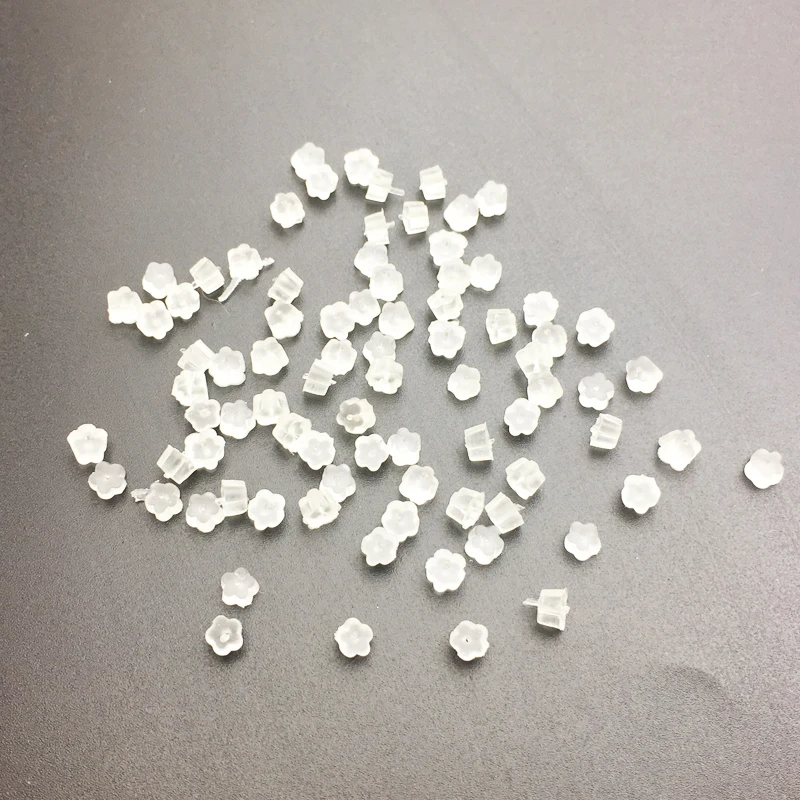 200 шт./лот серьги заглушка для задней крышки крюк пули безопасные прозрачные