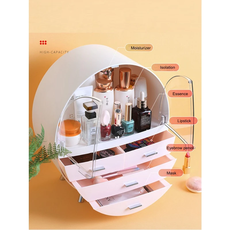 Кейс для макияжа стойка коробка хранения косметики органайзер ящик спальни