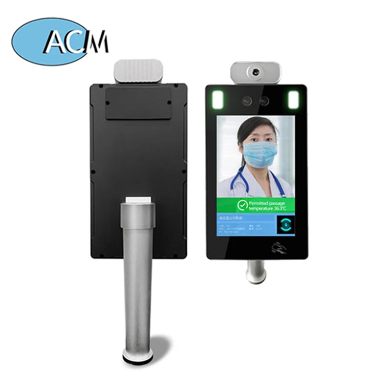 AI Automatic Face-mask Detect No Contact Face Recognition High Fever Alarm Body Temperature Measurement System