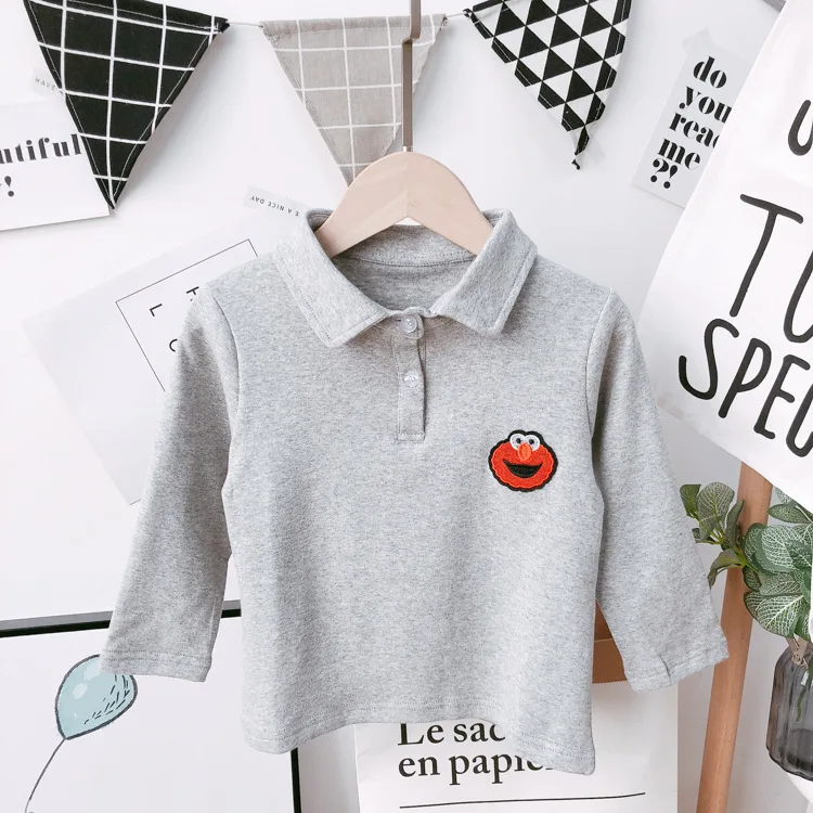

Poloshirt boy long sleeve hot sell cotton fashion fall winter shirt topns