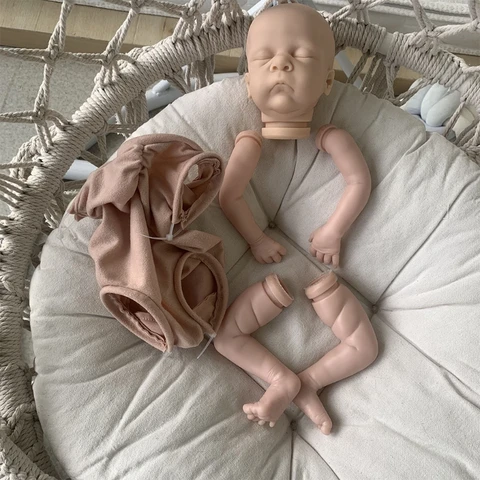 Кукла Reborns, 16 дюймов, Неокрашенная, с головой, полными конечностями и тканью для тела, молд ручной работы наборов, Реалистичная игрушка «сделай сам» QX2D