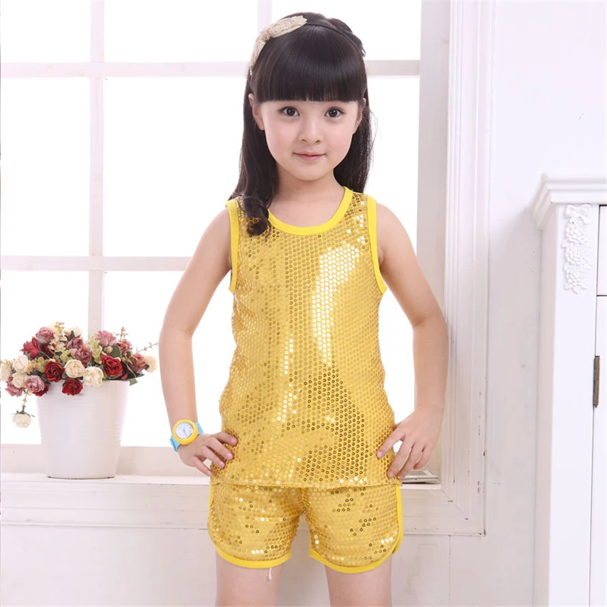 Комплект одежды из 2 предметов для детей танцевальные костюмы в стиле джаз хип