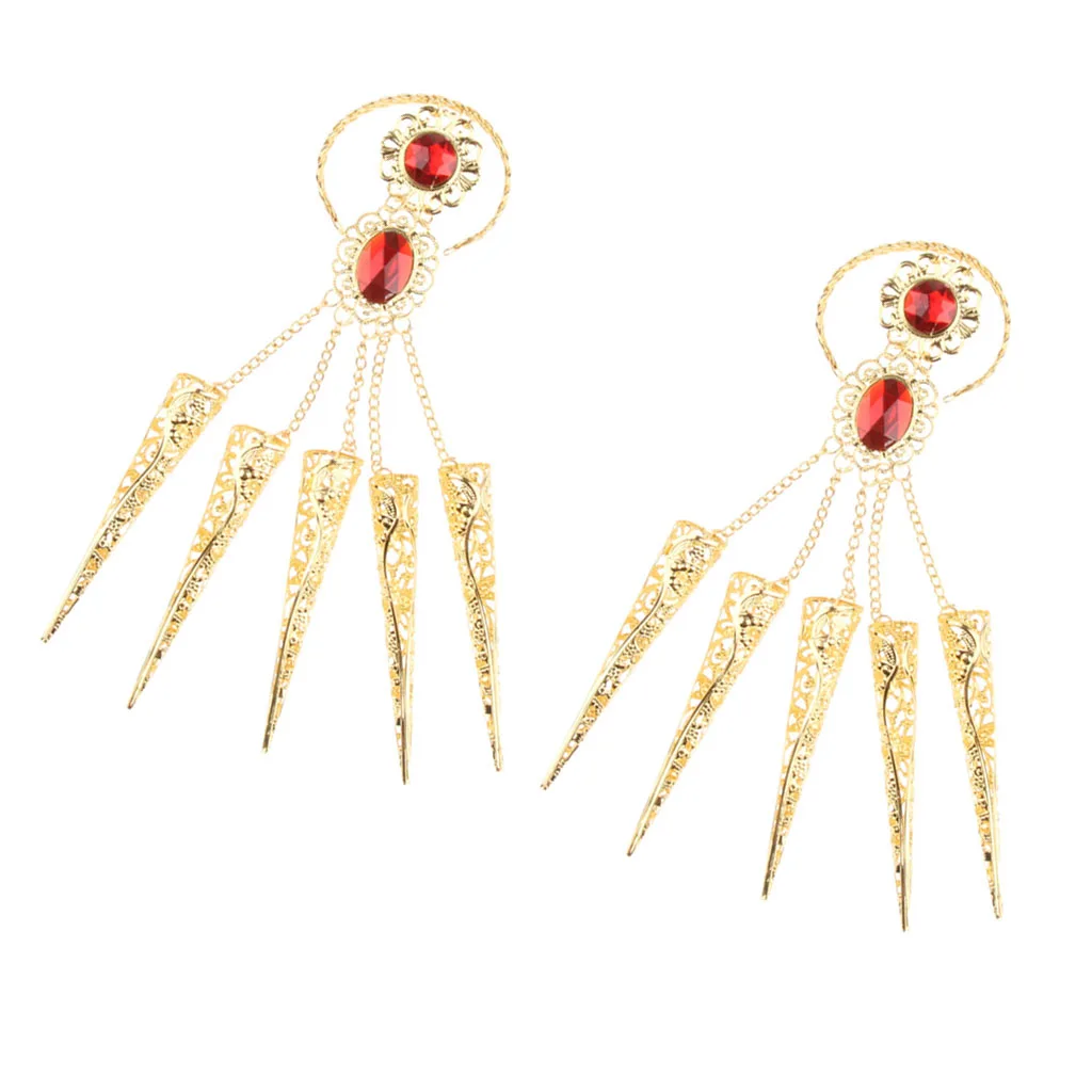 2x женские украшения для танцев на пальце живота Индийский Тайский | Тематическая