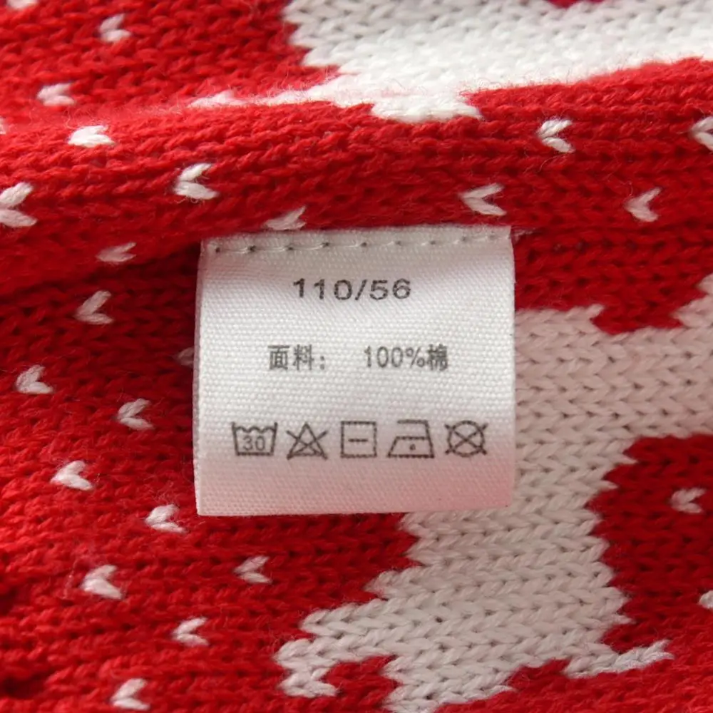 Вязаный двухслойный свитер для маленьких мальчиков на Рождество 100% хлопок