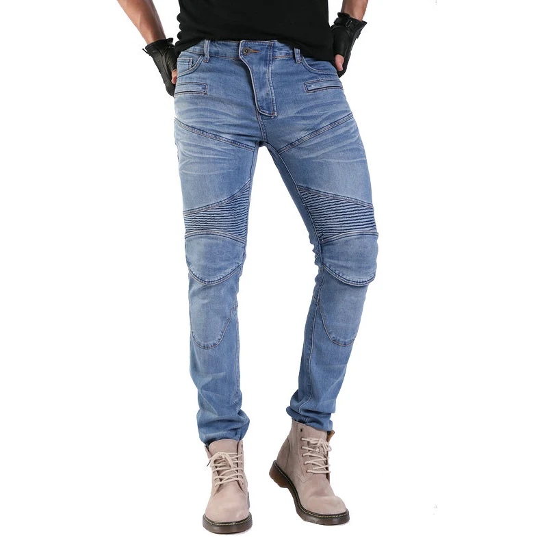 blue pants only Komine мотоцикл PK718 джинсы досуг мотоцикл мужские внедорожные джинсы/велосипедные брюки - Цвет: blue pants only