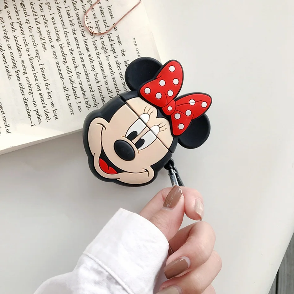 3 3D чехол для наушников для AirPods, силиконовый чехол с милым мультяшным изображением сакуры, Розовая звезда, Крыло ангела, чехол для Apple Air pods, 2 кольца на палец - Цвет: 3
