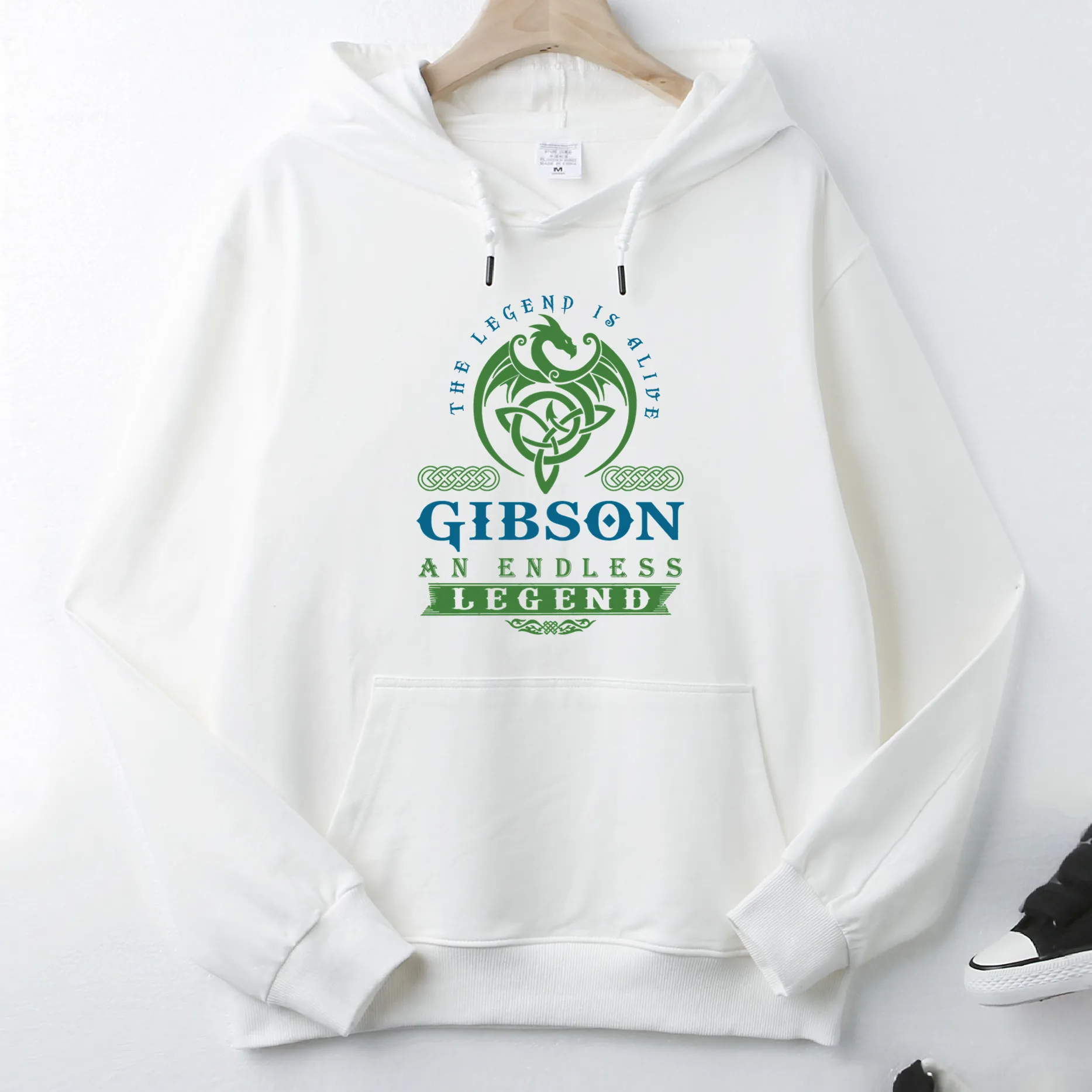 

The Legend Is Alive Gibson An Endless Legend Autumn Winter Hoodie Slim Long Sleeve Pocket Sweatshirt Unique Unisex Tops Pullover