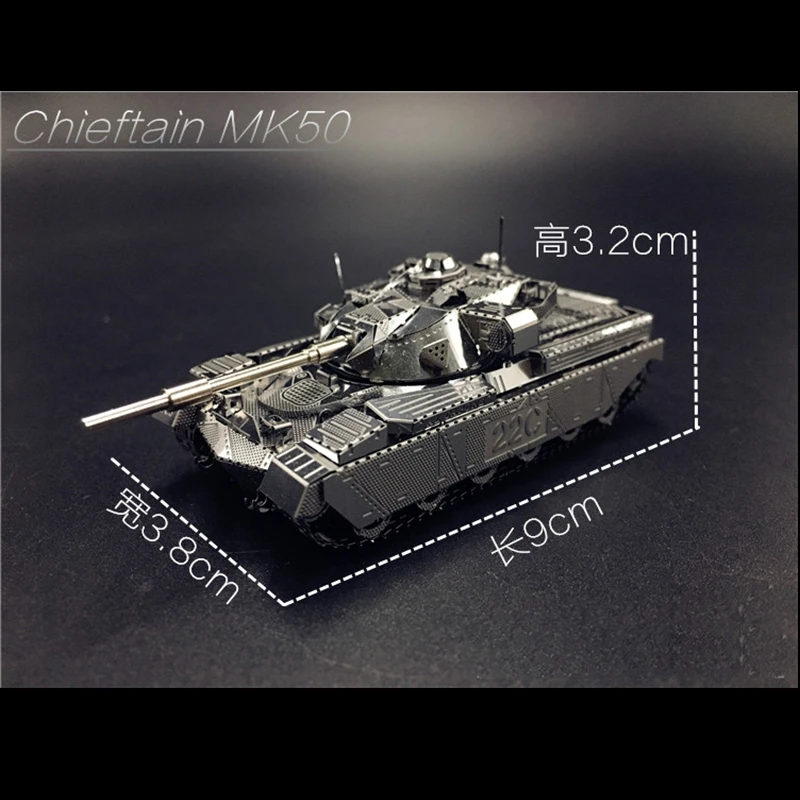 Набор металлических 3D моделей DIY JS 2 Tank Chief MK50 сборная модель танка лазерной резки