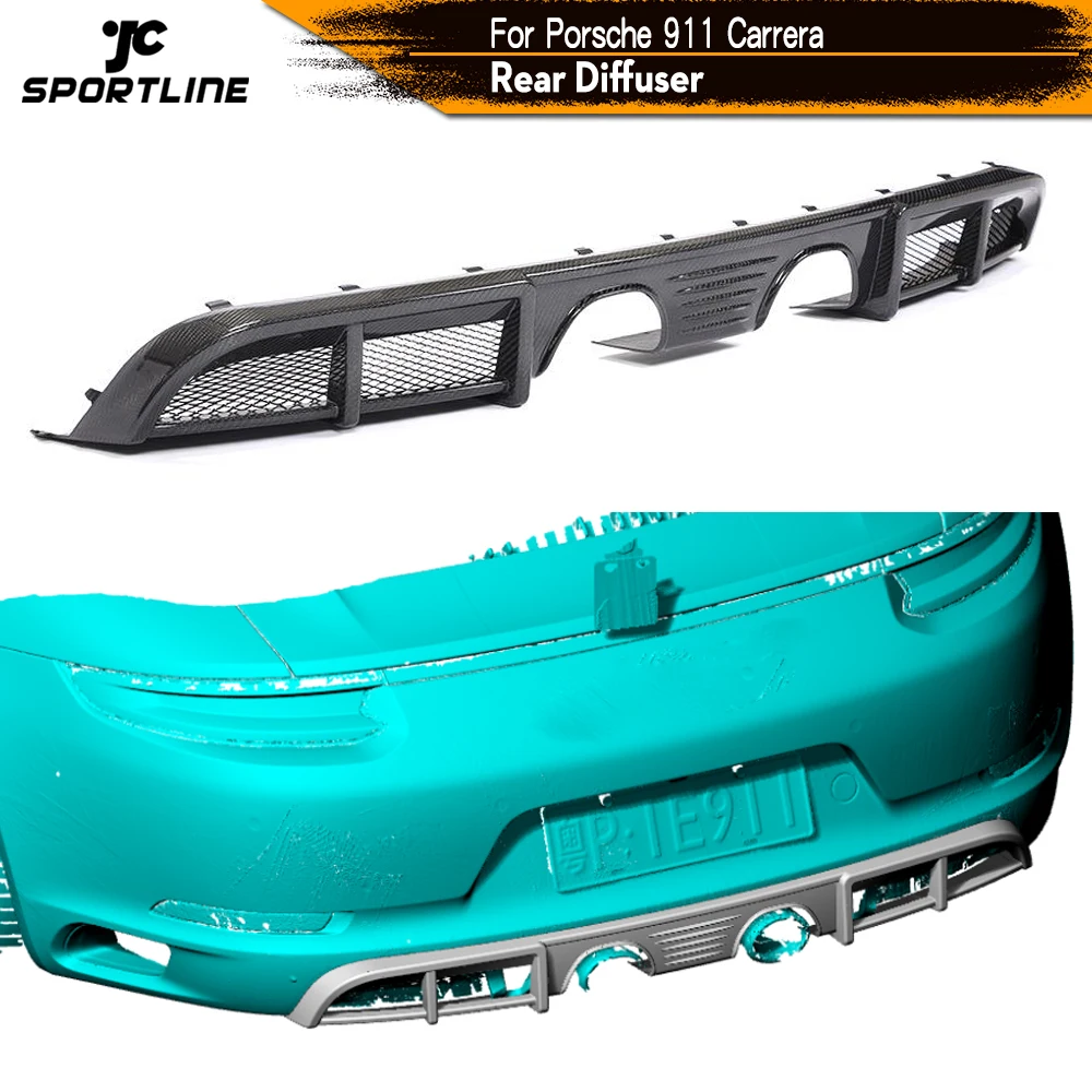 

Carbon Fiber Rear Bumper Diffuser Lip Spoiler for Porsche 911 Carrera 2017 Car Rear Bumper Diffuser Lip Spoiler