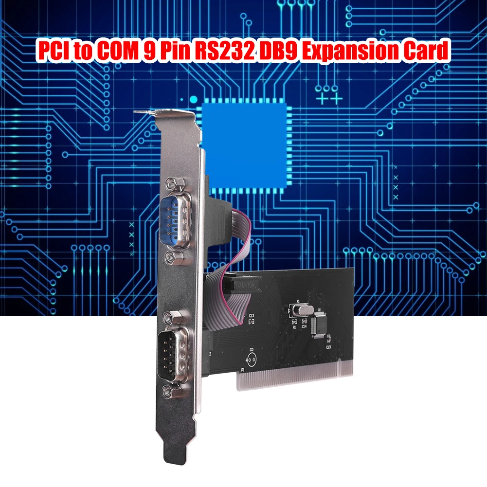 

PCI Serial Port Connectors Card PCI to COM 9 Pin RS232 Interface DB9 Desktop Industrial Control Computer Adapter Expansion Cards