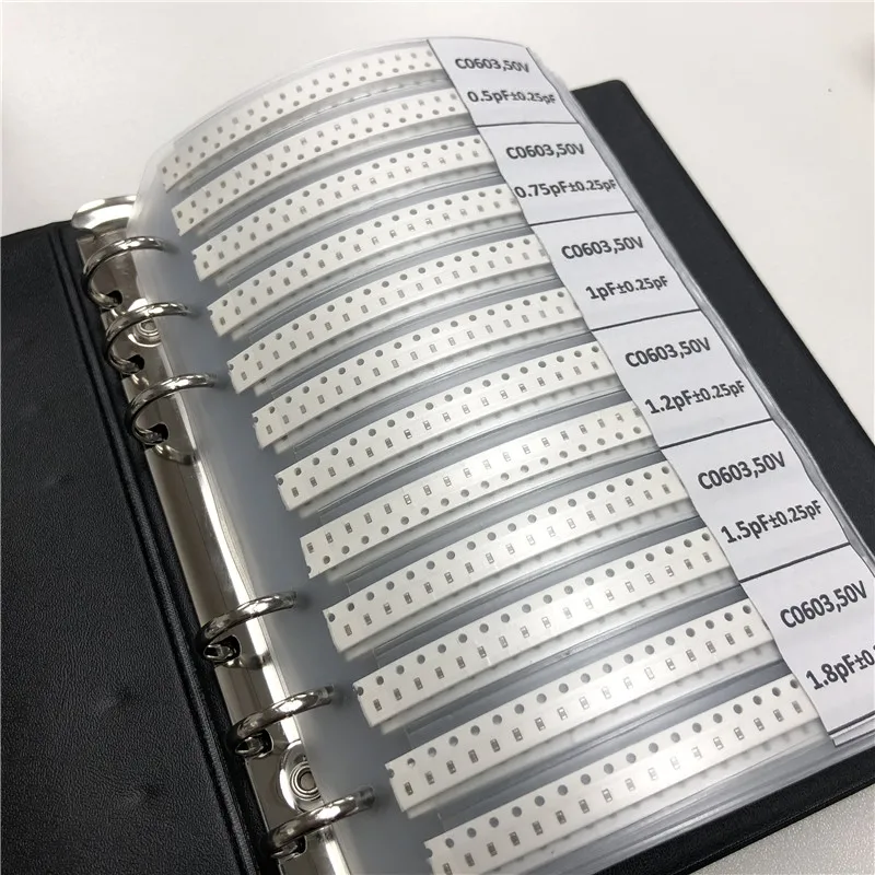 0603 Япония Мурата SMD конденсатор книга образцов Ассорти набор 90valuesx50шт = 4500 шт (от 0 5