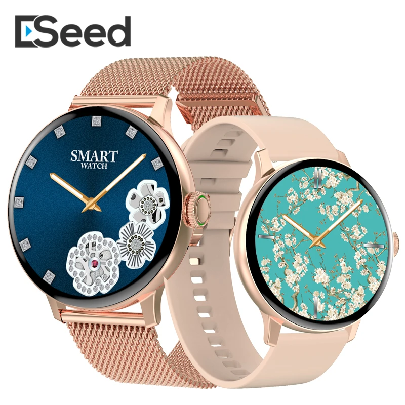 

Eseed 2021 DT2 Smart Watch women 2021 BT Call 1.19 inch HD Screen 100 UI face IP68 Waterproof smartwatch DT88 Update Version