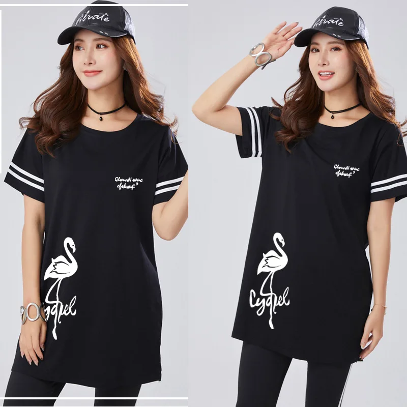 Женский спортивный костюм большого размера облегающий из двух предметов Новинка