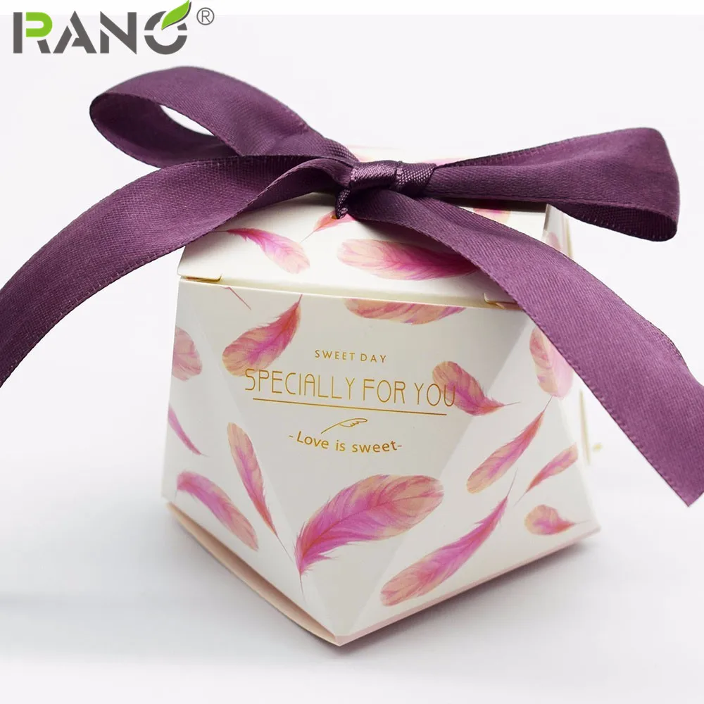 Милая декоративная картонная подарочная коробка RANO для свадьбы и вечеринки с