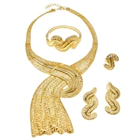 hot selling fashion jewelry set necklace earring bracelet set elegant luxury ladies party wedding jewelry set h0029