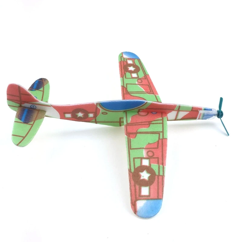 

Mini Foam Handmade Throwing Flying Airplane Glider DIY Assembly Model Kid Toy