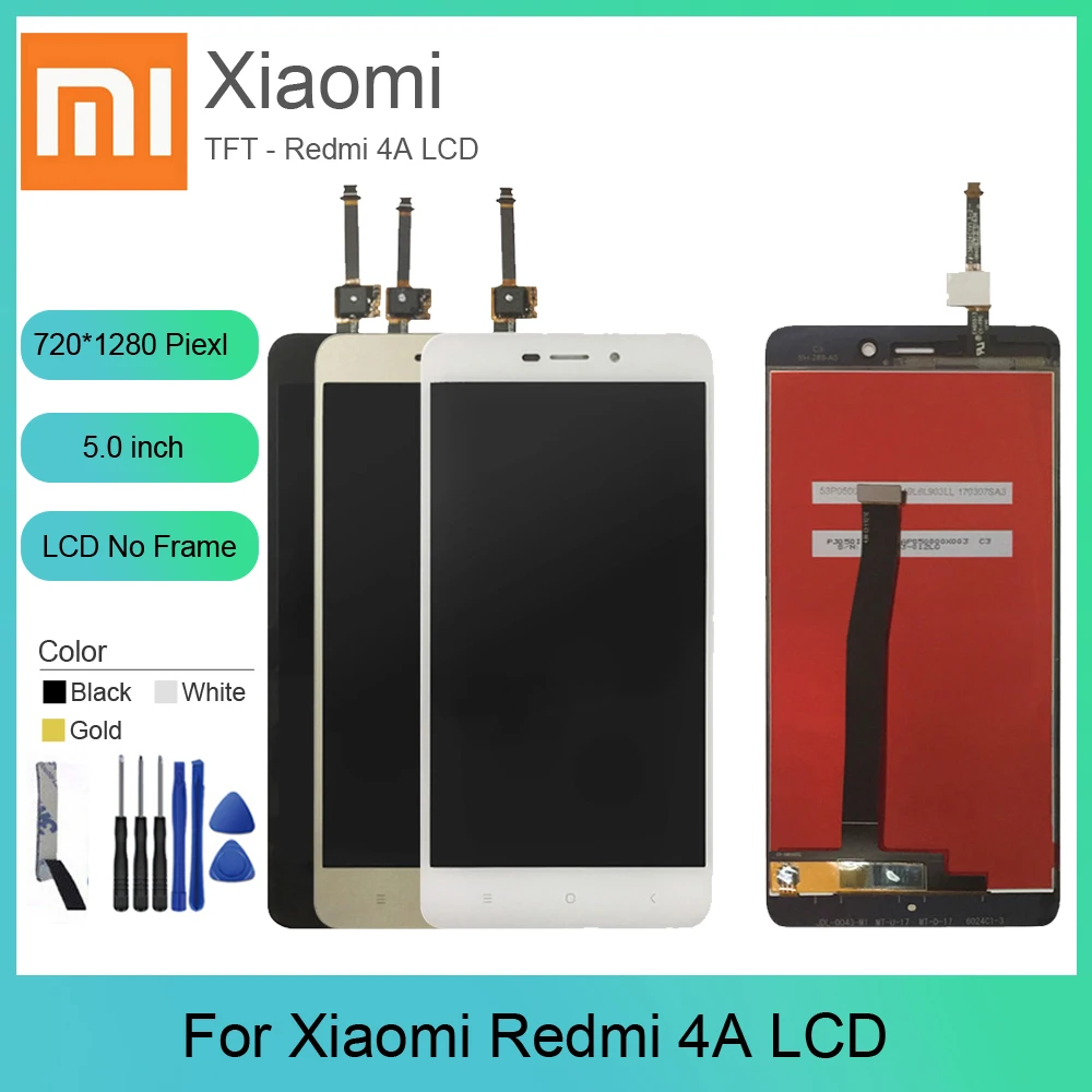 Запасные части сенсорный экран для Xiaomi Redmi 4A ЖК дисплей дигитайзер сборка + сенсор