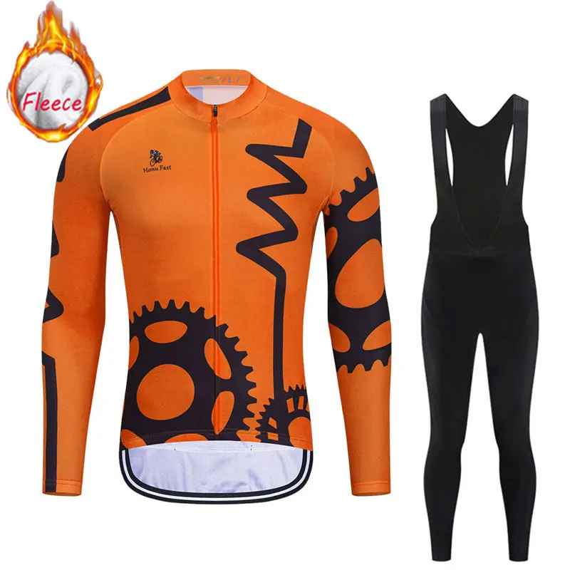 Новая профессиональная команда Зимняя Теплая Флисовая одежда для велоспорта