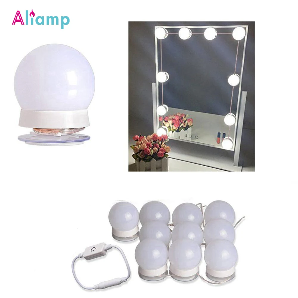 Светодиодный светильник лампы настенные голливудские косметическое зеркало