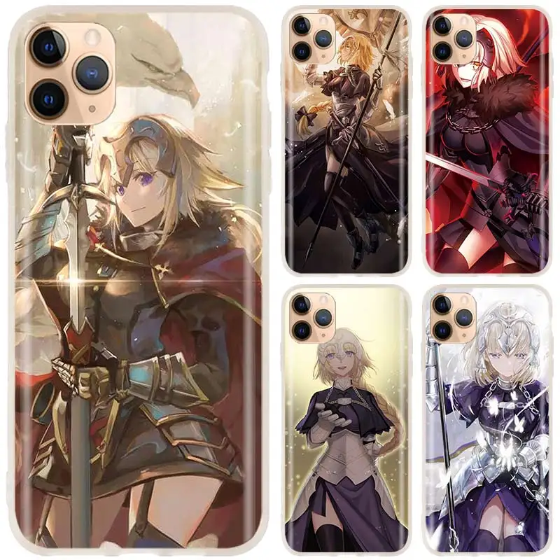 Чехлы для телефонов iPhone 12 11 Pro X XS Max XR 6 6S 7 8 Plus 5 SE 2020 мини Чехол Жанна д 'Арк Fate Apocrypha