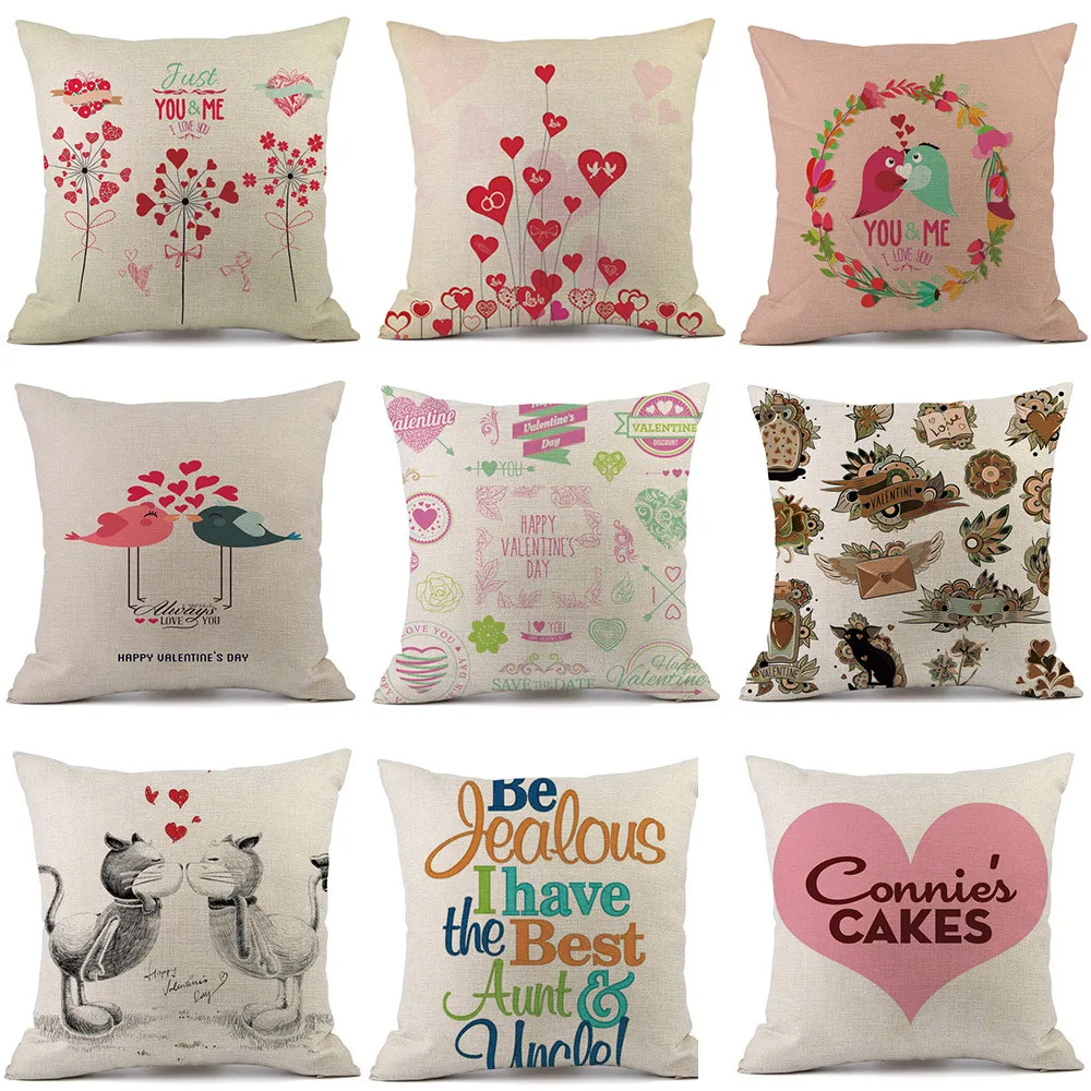 Счастливый День святого Валентина Наволочки белье для диванных подушек