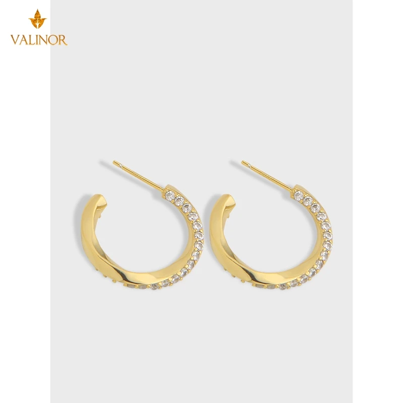 

Простой темперамент Mobius кольцо серьги женские сережки 925 пробы серебро DLGC130