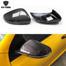 For Volkswagen Golf 6 7 mk6 mk7 gti r20 For VW scirocco cc passat beatles carbon fiber side mirror cover for golf 6 golf 7 caps