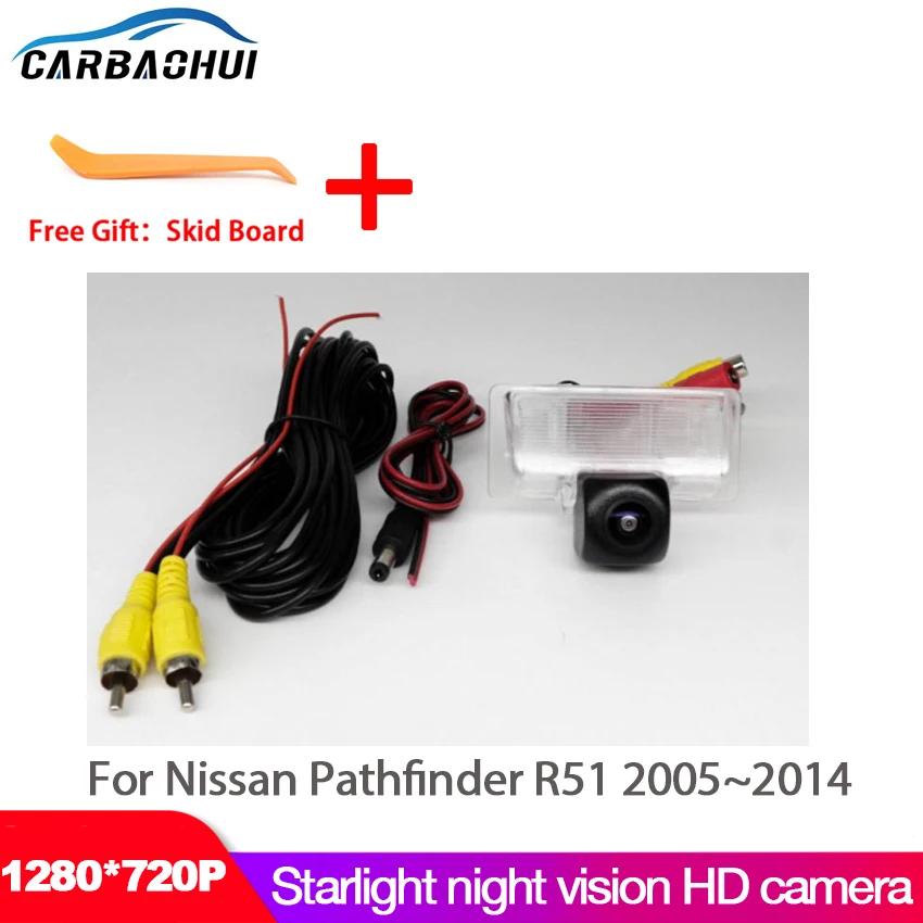 

HD Night Vision Rear View camera CCD license plate Camera For Nissan Pathfinder R51 2005~2008 2009 2010 2011 2012 2013 2014