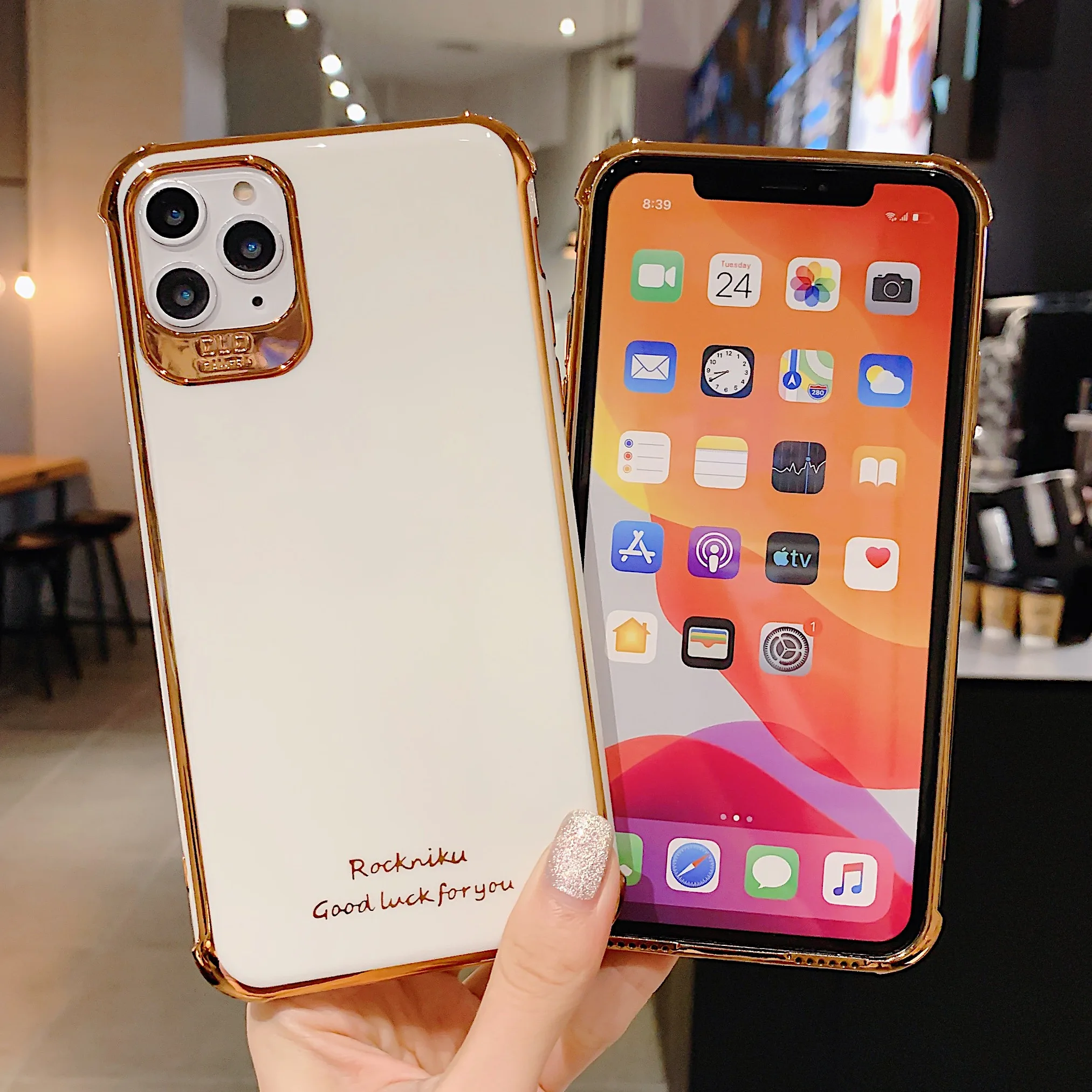 

Silicone Laser Plating Glitter Luxury 6D Soft TPU Case For iphone 6S 6 Plus 6S Plus 7 Plus 8 Plus X XS XR XS Max 11 11 Pro Max