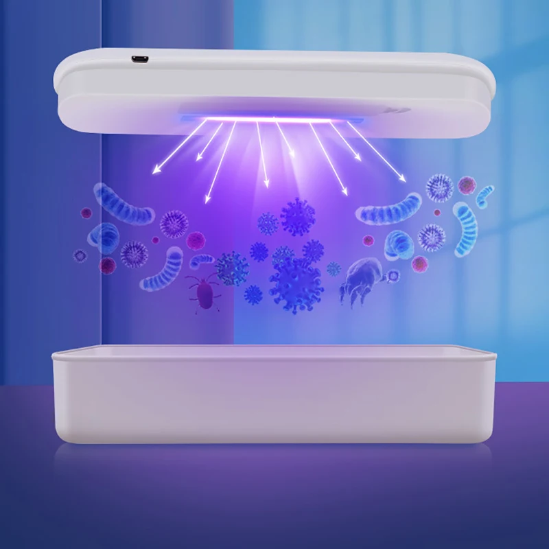 

5V UV Lamp Phone Box Jewelry Phones Cleaner Personal UVC Disinfection Cabinet for Mask