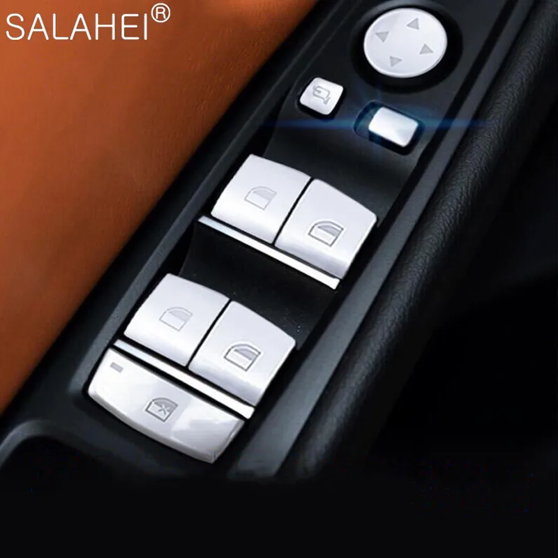 

Car Styling Door Armrest Panel Decoration Covers Window Glass Buttons Stickers Trim For BMW 2 3 5 7 Series X1 X3 X4 X6 X5 GT1