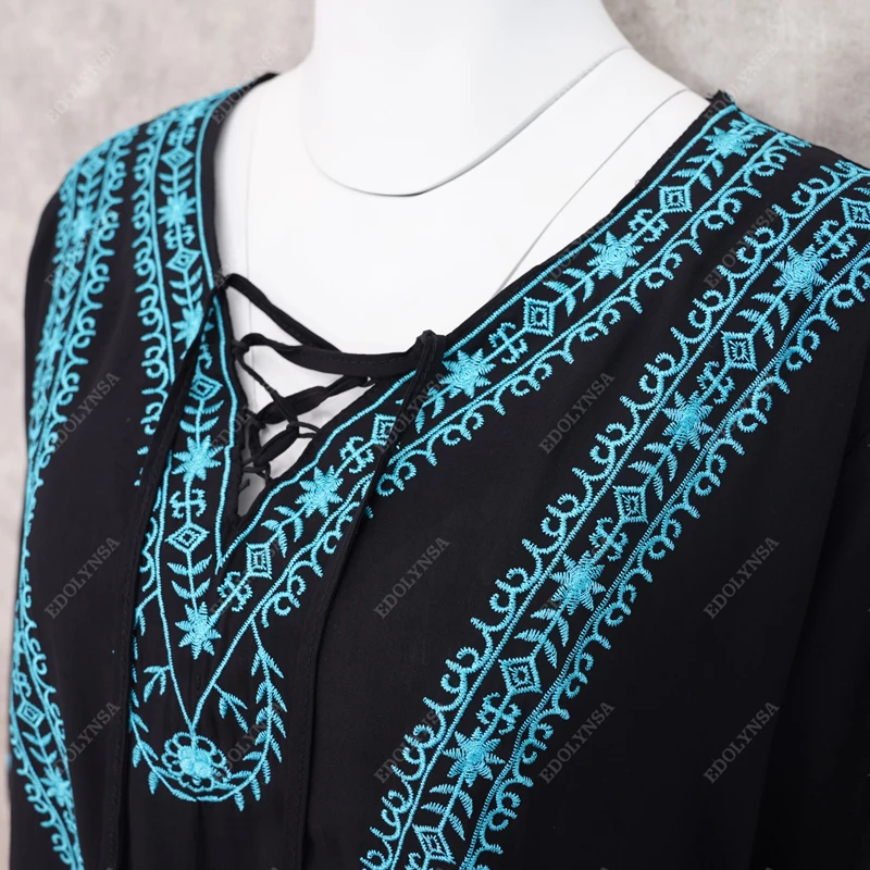 2021 сексуальное летнее пляжное платье на шнуровке с V образным вырезом черная