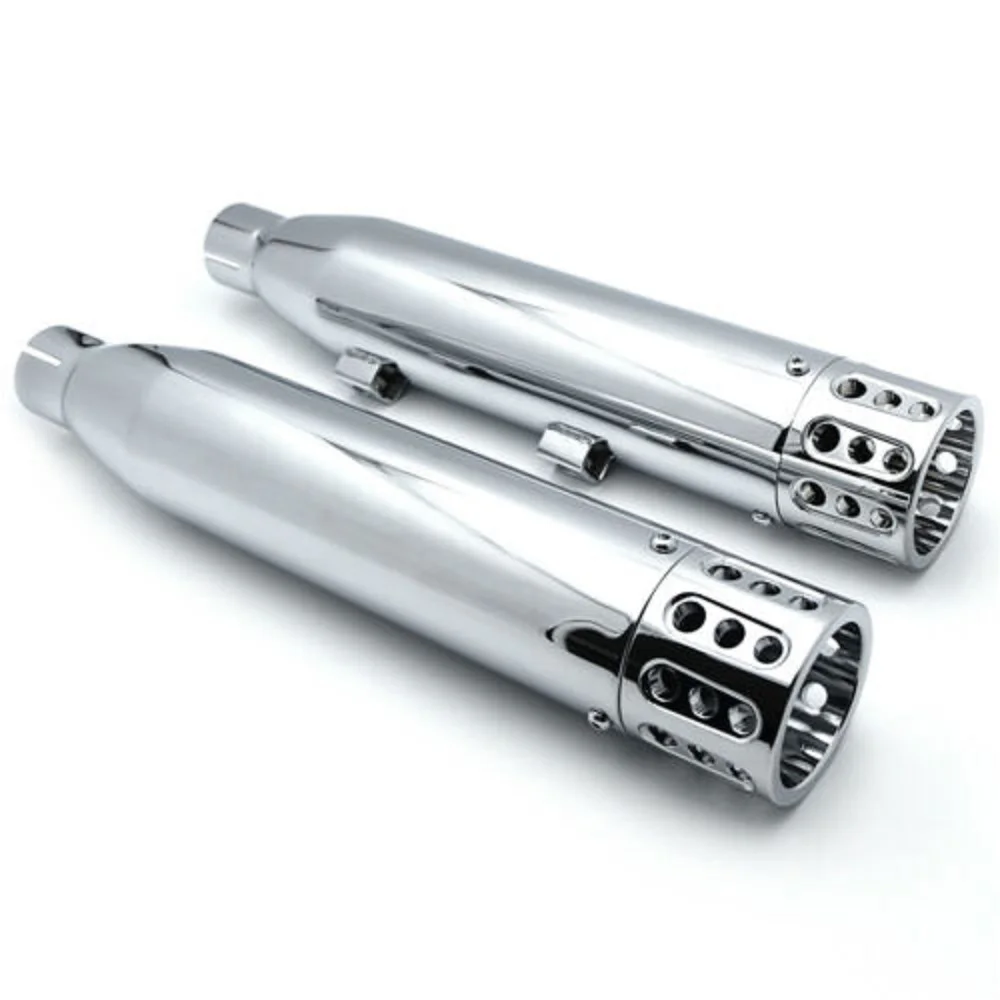 Запчасти для мотоциклов хромированные термостойкие слипоны глушители 3 дюйма