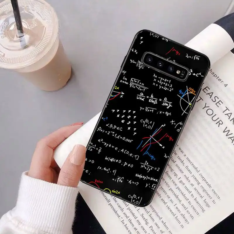 

Mathematical Calculation Formula Phone Case Luxury Brand Case For Samsung Galaxy S8 S9 S10e S20 PLUS J6 J600 Cases Cover