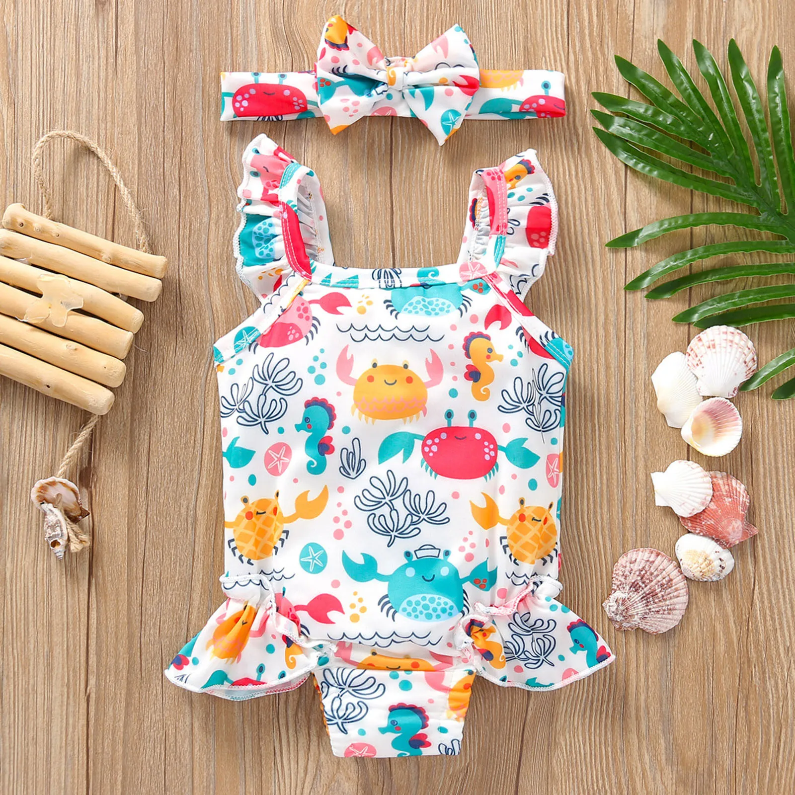 Цельный купальный костюм ванный комплект s для маленьких девочек костюмы с