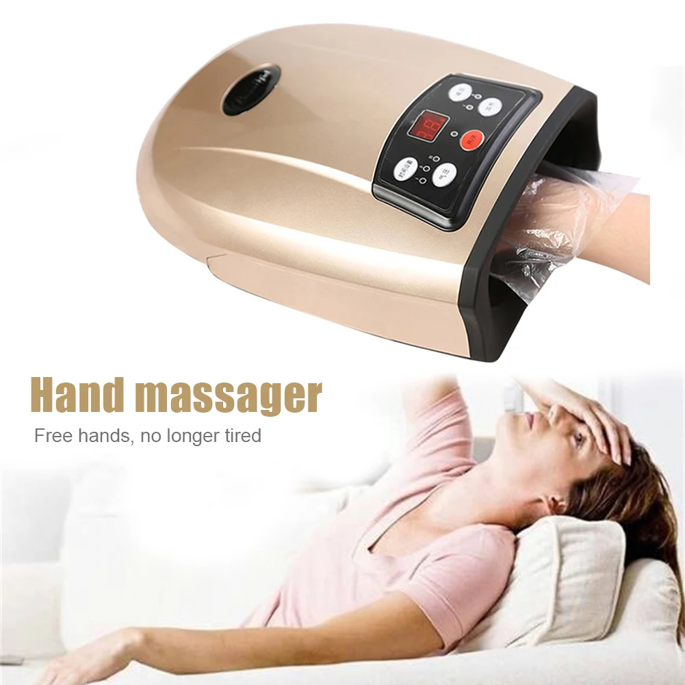 

Электрический массажер для рук, оборудование для физиотерапии, устройство для массажа ладони, прессотерапия, компрессионный аппарат для ма...