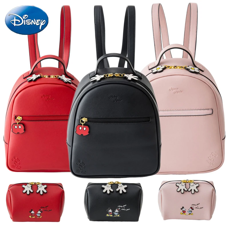 Disney качество Микки Минни Маус Женская Сумка Девушки Дамы Повседневная PU Мода Сумка Водонепроницаемый Путешествия плюшевый рюкзак