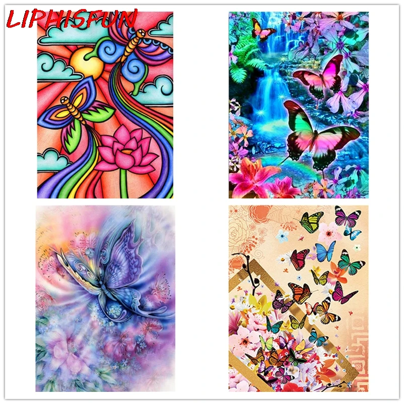 

5d DIY diamond embroidery,butterfly flower,Full square daimond painting Picture Rhinestone by numbers Wedding decoration Home