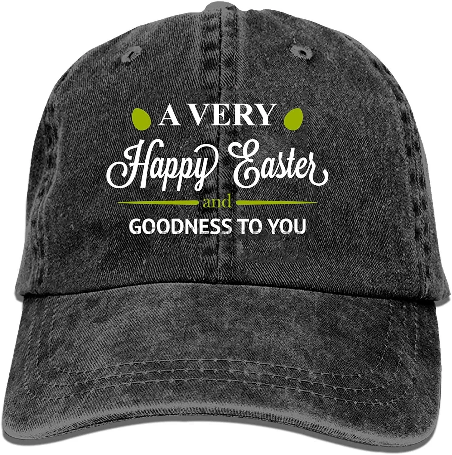 

Easter Egg Denim Baseball Caps Hat Adjustable Cotton Sport Strap Cap for Men Women