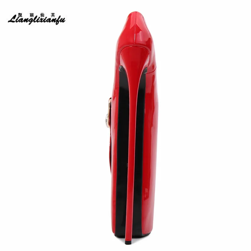 Туфли-лодочки женские на платформе высотой 30 см с пряжкой | Обувь