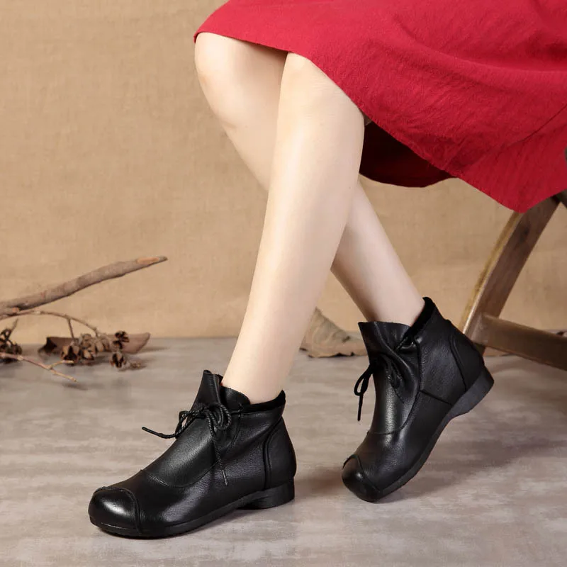 Online Mengembalikan Cara Kuno Wanita Menambahkan Sepatu Bot Berkelompok Mode Kulit Dan Beludru Gadis Hangat Sepatu Bot Berkuda Nyaman Wanita & #39;
