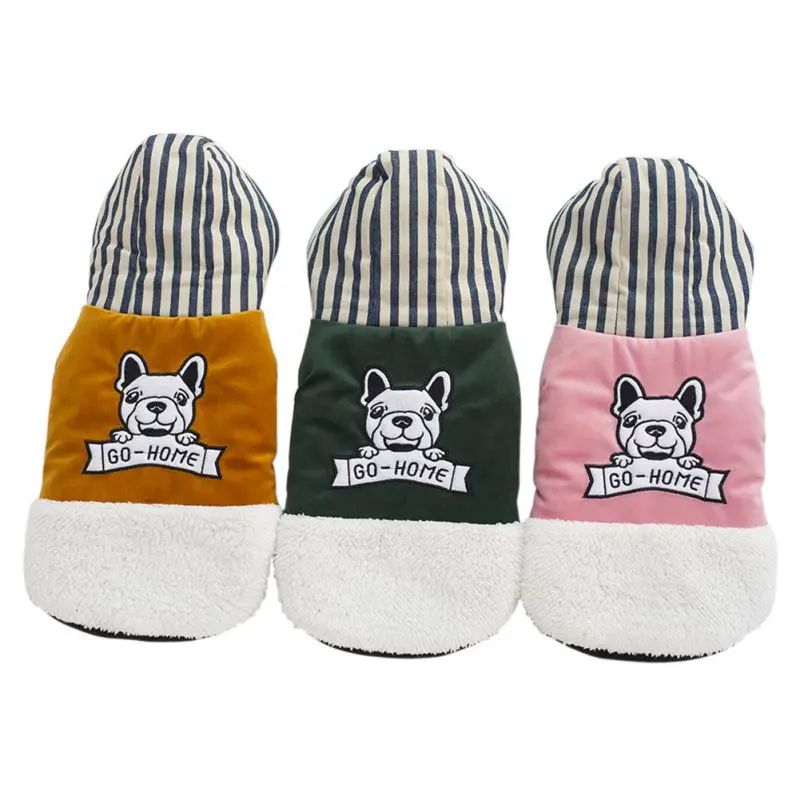 

Dog Coat Pet Clothes Cotton Padded Warm Jacket Sweater Animal Print Autumn Clothes